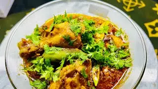 Highway style chicken Afghani karahi Recipe || Nisha Foods