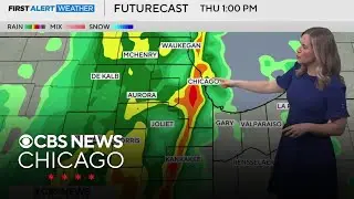 Windy, wet day on Thursday in Chicago