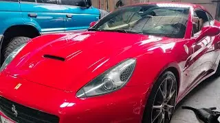 Ferrari California Instrument Cluster Gauge/Radio navigation removal and repair done