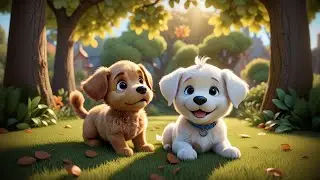 Six Playful Puppies Wiggle and Wag | Animal Action & Counting Song for Kids | Nursery   Baby Songs