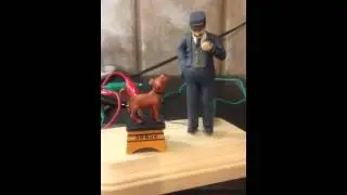 Finished  large scale conductor and dog animation