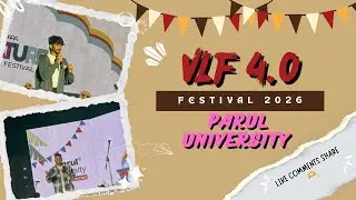 VLF 4.0 🤯 || Bismil ki Mahfil || Manhar seth || Janni speak || Parul University || @ParulUniversity 