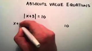 How to Solve an Absolute Value Equation , Example 1 , Intermediate Algebra , Lesson 48