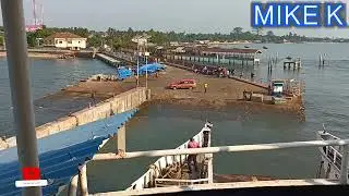 FERRY RIDE. FREETOWN TO LUNGI. SO MANY VESSELS IN THE FREETOWN SEA.