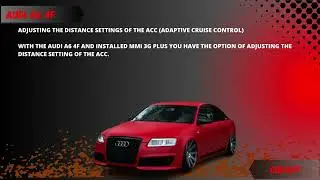 Adjusting the distance settings of the ACC adaptive cruise control