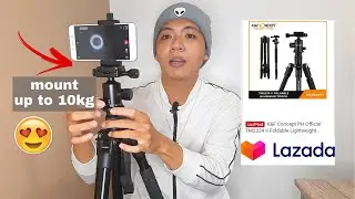 K&F Concept TM2324 Foldable Lightweight Aluminum Tripod Unboxing Review