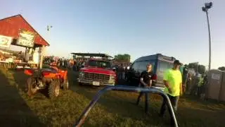 Woodbury county fair tuff truck race on board with Bill Bean go pro 2016