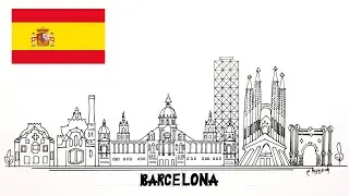 Barcelona, Spain - City Skyline, Do you know all this buildings?
