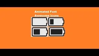 Animated font awesome icon Battery Charging...