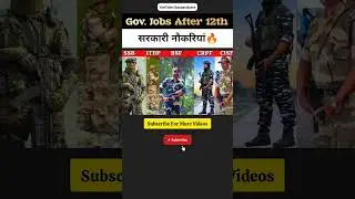 Best Government Jobs after 12th #shorts