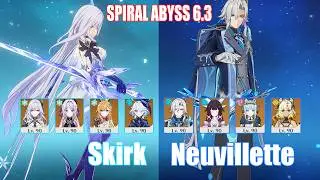 C0 Skirk & C1 Neuvillette | Spiral Abyss 6.3 | Genshin Impact