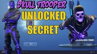 FORTNITE #How To Unlock Secret PURPLE GLOW Skull Trooper! New SKULL TROOPER Update! Battle Royale.