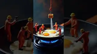 Mini Workers  🍣 | Tiny World Food ASMR | Satisfying Video#MiniWorld #TinyWorkers #SushiASMR #shorts