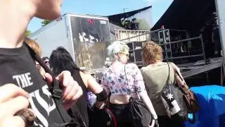 Warped Tour Darin Lake 2015 Backstage BVB Jinxx we walking past me lol