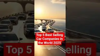Top 5 Best Selling Car Companies in the World 2025  #Toyota #Volkswagen  #Hyundai #evcars #byd