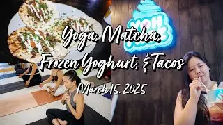 Davao Diary: Yoga with Chiron, Froyo, Tacos, and Matcha #LifewithRia | Diyosa Life #davaovlog