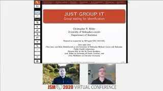 JUST GROUP IT. Group testing for identification - Presentation at Joint Statistical Meetings in 2020