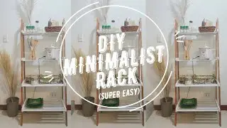 Diy Rustic Wooden Rack | Minimalist space saver | Easy to make guide