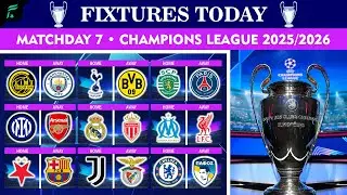 🟣 MATCHDAY 7 ▪︎ UEFA Champions League Season 2025/2026 Match Schedules & Fixtures | FAN Football