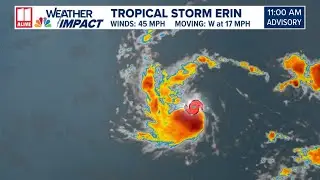 Tracking Tropical Storm Erin: August 13, 2025
