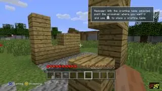 Minecraft xbox 360   ( free trial ) part 1