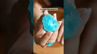 💎✨ Paraiba Tourmaline Crystal Reveal | Ocean-Blue Beauty ASMR ✨ #shorts