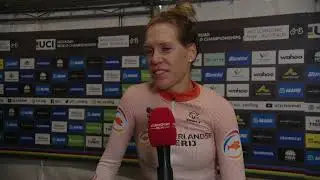 Ellen van Dijk - Interview at the finish - World Championships Mixed Relay TTT 2022