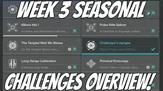 Week 3 Seasonal Challenges Overview! Destiny 2 Season of The Splicer