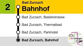 Postauto Ansagen | 2 Bad Zurzach, Bahnhof - Salzstrasse | Zurzibus | BoJa Ansagen