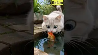 cat and fish story || funny story #animals #comedy #story #cartoon #shorts