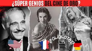 😱 9 LEYENDAS DEL CINE DE ORO🎬 &iexcl;AS&Iacute; HABLABAN! Ingl&eacute;s, franc&eacute;s... &iexcl;Hasta 5 IDIOMAS! #cinedeoro
