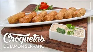 Croquetas de jam&oacute;n serrano. Magn&iacute;fico entrem&eacute;s, explicado paso a paso y en detalle.