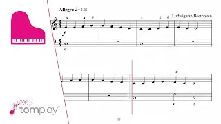 Play Beethoven on the piano: Symphony No. 9, Opus 125 - IV. Finale: Ode to Joy - Sheet Music