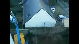 Pose d'un conduit de fum&eacute;e poujoulat &agrave; la nacelle