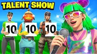 I found the most AMAZING KID SINGER in my Fortnite Talent Show..