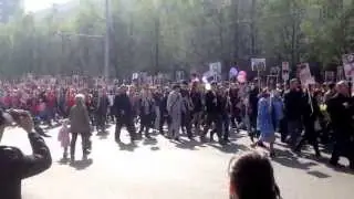 Парад Победы 9 мая 2013 Новокузнецк, Бессмертный Полк