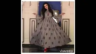 Latest Long frock design wear with jeans## some design for Eid special##