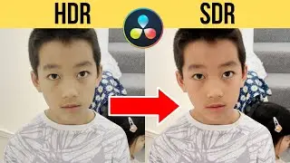Как исправить серые и размытые HDR-клипы в Davinci Resolve (фильтр iPhone HDR в SDR)