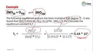 01 Chemistry110 CH14 Equilibrium constant, Homogeneous equilibrium