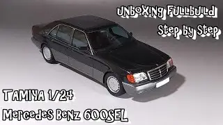 unboxing fullbuild TAMIYA 1/24 Mercedes Benz 600SEL Scale Car Plastic Model