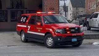 Waltham Fire Department Car 2 responding to a box alarm. 