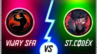 Today i fight ⚔️top leaderboard player VIJAY SFA.. And he is a good player.(Shadow Fight Arena)⚔️