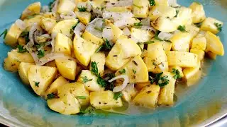 Yellow Squash - Summer Squash Recipe with Shallots & Herbs de Provence and a Lemon Parsley Garnish