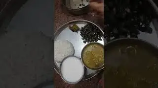 chawal#adauri#chhach# desi thali#short
