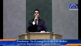 Enseñanza: En el evangélio se oye y se obedece - IDMJI - Ferias Bogotá Colombia