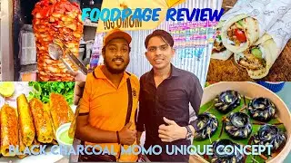 ￼ #kolkata black charcoal,Momo,unique concept, first try food review, all food ￼￼#viral_video #vlog