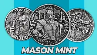 Mason Mint Antique Finish silver Coins