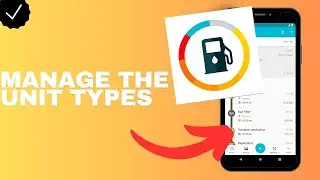 How to manage the unit types in the Drivvo app?