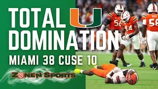 Total Domination | Miami Hurricanes Crush Syracuse in ACC Showdown 🔥 | Zone N Sports