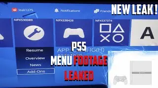 PlayStation 5 PS5 LEAKED Main Menu UI FOOTAGE | New PS5 Leaks & Info! + Possible FIRST PS5 IMAGE